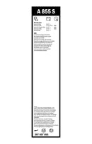 Bosch Aerotwin Front Wiper Blade Set - 650/575mm - A855S