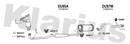 Klarius DU95A - Box With Centre Pipe  - Fits Daihatsu Sirion 1.3i