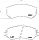 Mintex Brake Pad Set fits -Chrysler Dodge Jeep MDB2215 (also fits other vehicles)