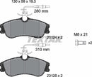 Citroën Peugeot, Brake Pad Set - Textar 2312401
