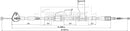 Borg & Beck Parking Brake Cable - BKB3895