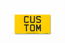 Standard Rear Aluminium Number Plate 330 X 178|Import