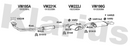 Klarius VW195A - Twin Front Pipe  - Fits Volkswagen Golf 1.8i
