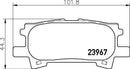 Mintex Brake Pad Set fits -Lexus Toyota MDB2572 (also fits other vehicles)