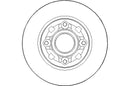 Disctech Brake Disc (Single) - Fits Citroën, Porsche - ABD2135 - Rear Axle