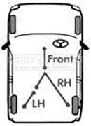 First Line Brake Cable- LH Rear - FKB1440 fits Mazda B2000 85-96