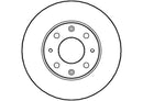 Disctech Brake Disc (Single) - Fits Ford, Rover - ABD2647 - Front Axle