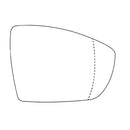 APEC Replacement Stick-On Standard Vehicle Mirror Glass RHS - AMS2232