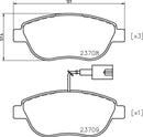 Mintex Brake Pad Set fits -Abarth Chrysler Fiat Opel Vauxhall MDB2240 (also fits other vehicles)