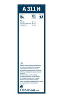 Bosch Rear Wiper Blade - 300mm - A311H