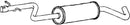 Klarius VW612K - Box With Centre Pipe  - Fits Volkswagen Golf 1.4i