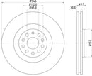 Mintex Brake Discs fits -Audi Seat Skoda VW V320:5 MDC1718 (also fits other vehicles)