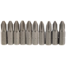 Draper 10pc 25mm NO2 C.Slot S/D Bit - 64072