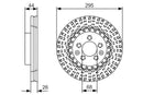 Bosch Brake Disc > Single (Hgv) Part No - 0986479D16