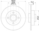 Mintex Brake Discs fits -Citroën DS Peugeot V302:5 MDC2031 (also fits other vehicles)