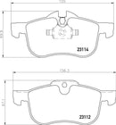 Mintex Brake Pad Set fits -MG Rover MDB2011 (also fits other vehicles)
