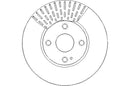 Disctech Brake Disc (Single) - Fits Citroën, Mazda - ABD3336 - Front Axle