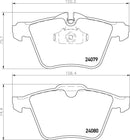 Mintex Brake Pad Set fits -Jaguar MDB3263 (also fits other vehicles)