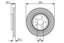 Bosch Brake Disc > Single (Hgv) Part No - 0986479666