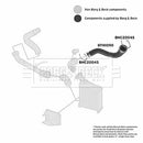 Borg & Beck Turbo Hose  - BTH1090