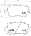 Mintex Brake Pad Set fits -Honda MDB2770 (also fits other vehicles)