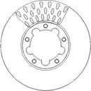 Disctech Brake Disc (Single) - Fits Daihatsu, Nissan - ABD3806 - Front Axle