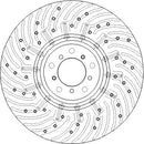 Disctech Brake Disc (Single) - Fits Bmw - ABD3913 - Front Axle Left
