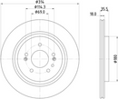 Mintex Rear Brake Disc - MDC3196C