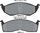 Textar Brake Pad Set - 2304301