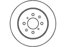 Disctech Brake Disc (Single) - Fits Honda - ABD2031 - Rear Axle