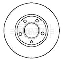 Borg & Beck Brake Disc (Pair)  - BBD4760