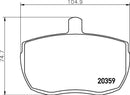 Mintex Brake Pad Set fits -Alfa Romeo Daf Ford Iveco Land Rover Ldv MLB41 (also fits other vehicles)