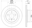 Mintex Rear Brake Disc - MDC3009C