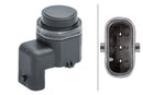 HELLA 6PX 358 141-301 Sensor, parking distance control - angled - 3-pin connector - Plugged