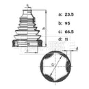 Borg & Beck Drive Shaft Bellow - BCB6444