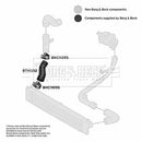 Borg & Beck Turbo Hose  - BTH1212 fits PSA Boxer 2.2HDi, 3.0HDi 06-