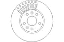 Disctech Brake Disc (Single) - Fits Alpine, Renault - ABD3353 - Front Axle