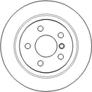 Disctech Brake Disc (Single) - Fits Bmw, Ldv - ABD3195 - Rear Axle