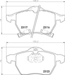 Mintex Brake Pad Set fits -Opel Saab Vauxhall MDB2317 (also fits other vehicles)