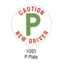 Castle Promotions P Plate - Vinyl Sticker - Single - V263