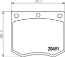 Mintex Brake Pad Set fits -AC Ford Hyundai Marcos TVR Westfield MGB633 (also fits other vehicles)