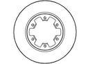 Disctech Brake Disc (Single) - Fits Ford, Honda - ABD3518 - Front Axle