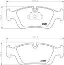 Mintex Brake Pad Set fits -Alpina Bentley BMW Wiesmann MDB1901 (also fits other vehicles)