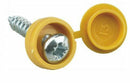 Yellow Hinged Number Plate Screws Pack of 100