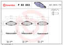 Brembo Brake Pad Set - P83053