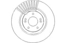 Disctech Brake Disc (Single) - Fits Hyundai - ABD2515 - Front Axle