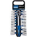 Draper 19pc 1/2" Socket Set P/Rack - 16375