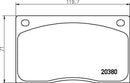 Mintex Brake Pad Set fits -Aston Martin Renault MGB585 (also fits other vehicles)