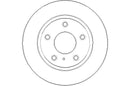 Disctech Brake Disc (Single) - Fits Citroën, Mazda - ABD3235 - Rear Axle
