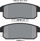 Mazda, Brake Pad Set - Textar 24039012339201